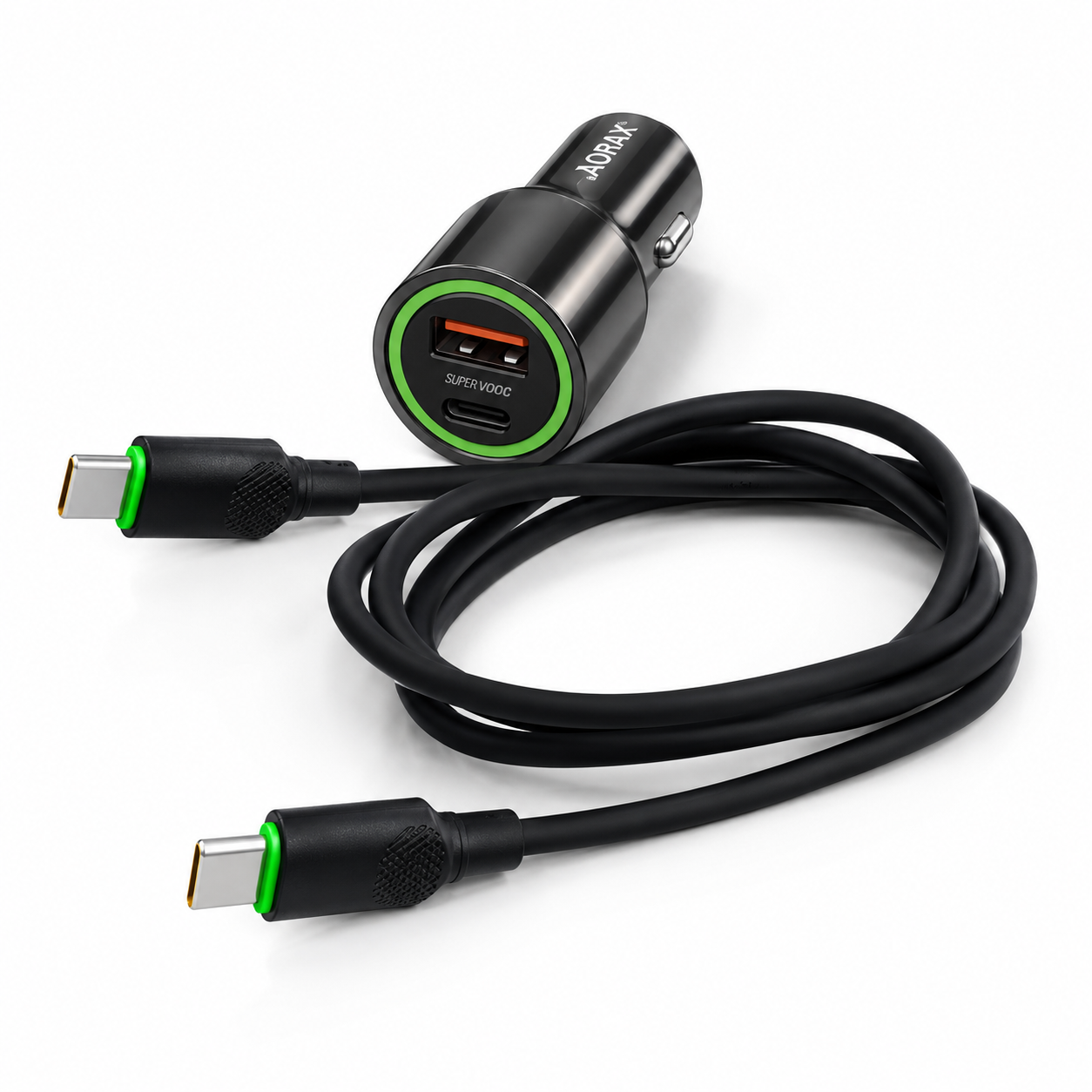 Aorax Drive 100 Car Charger with USB-C Cable