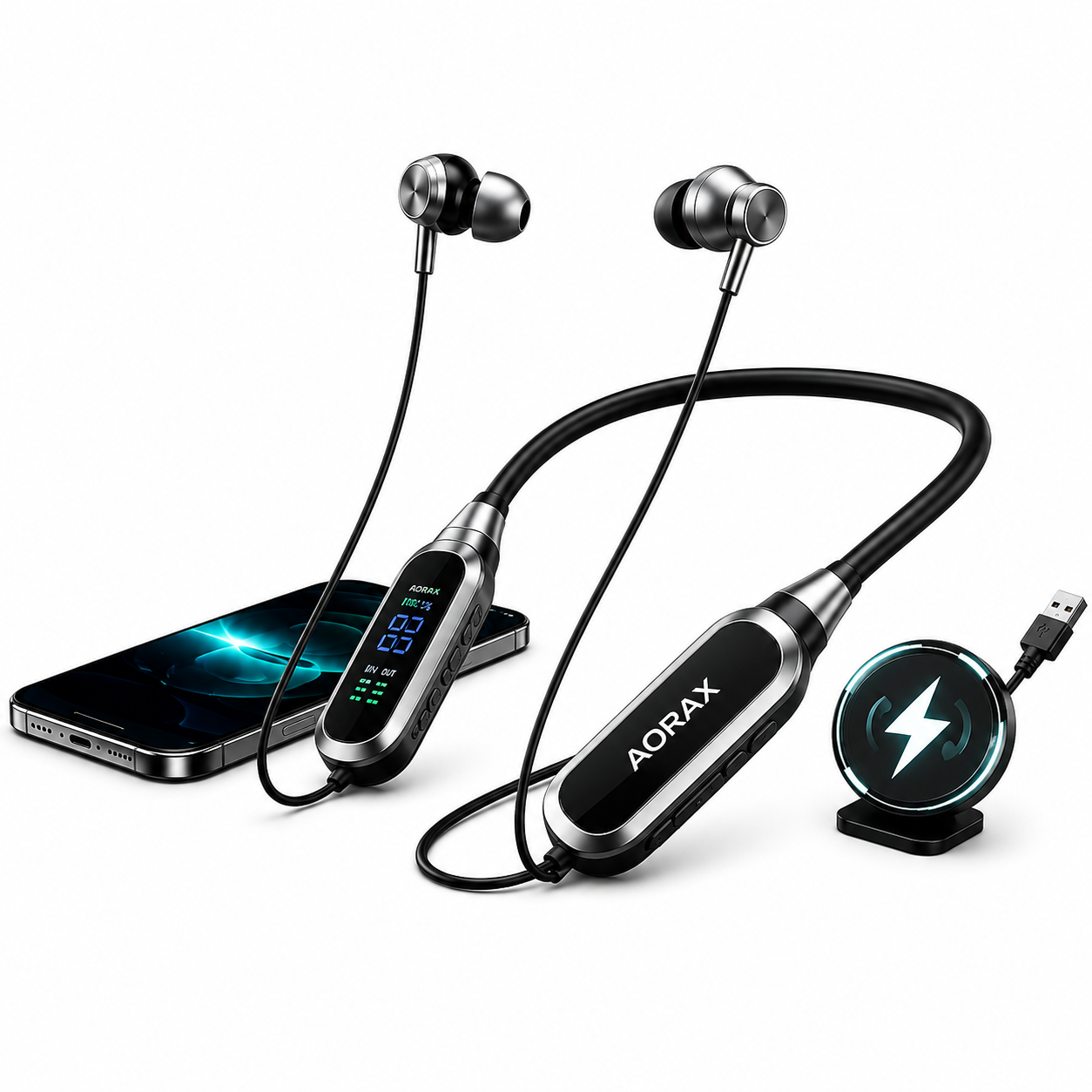 Aorax Pulse 203 Sport Neckband Earphones Aorax Pulse 203 Sport Neckband Earphones